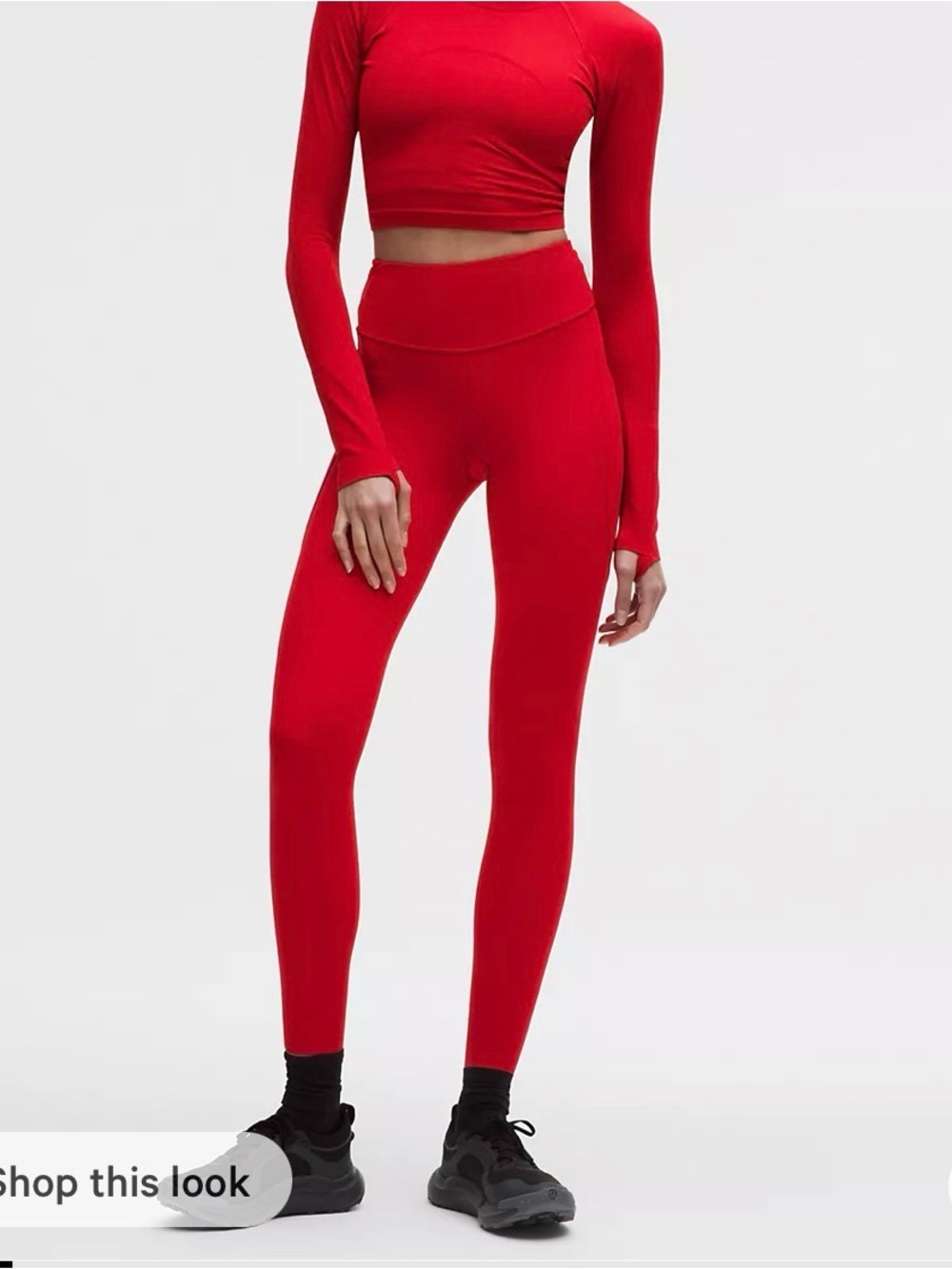 lululemon athletica Bright Red High-Rise Leggings
